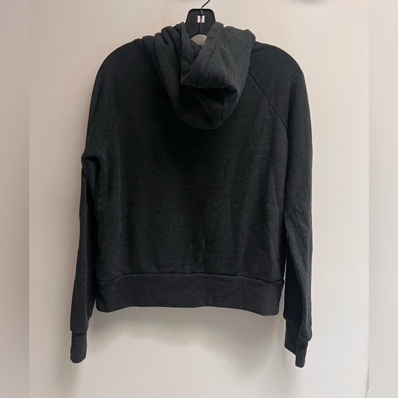 AVIATOR NATION Women’s Dark Grey Hoodie with Smily Face - Size X-Small - Picture 7 of 12